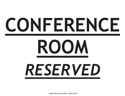 Conference Room Reserved