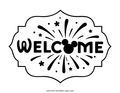 Disney Welcome Sign