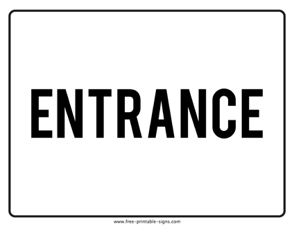 Entrance Sign