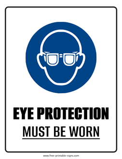 Eye Protection Sign