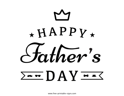 Happy Father’s Day Sign