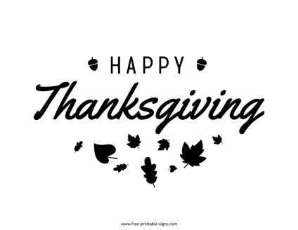 Happy Thanksgiving Sign
