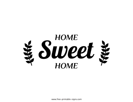 Home Sweet Home Sign