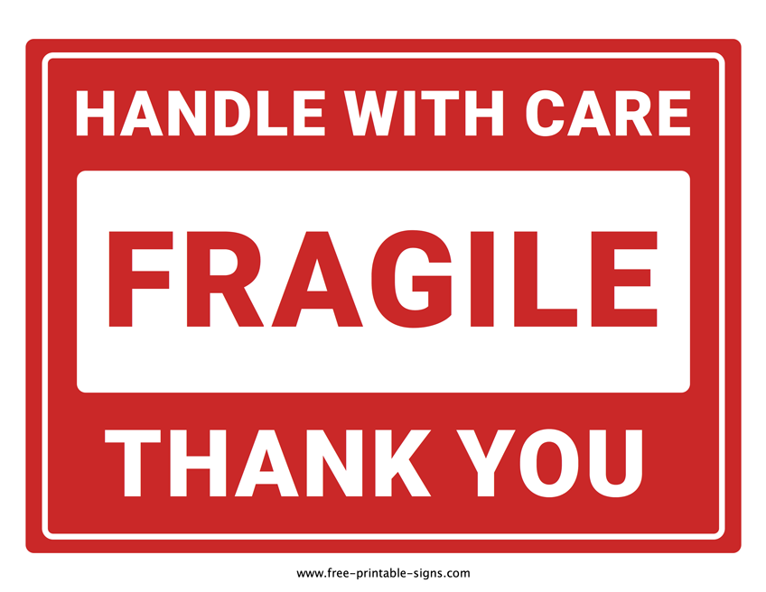 Fragile Printable Pdf Free FREE PRINTABLE TEMPLATES