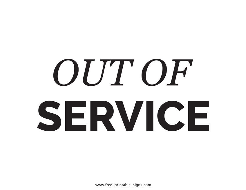 Out Of Service Francisytr