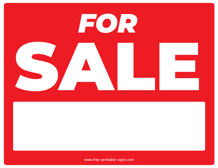 Free Printable For Sale Signs FREE PRINTABLE TEMPLATES