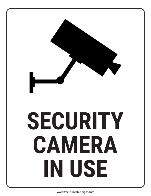 Free Printable Security Signs