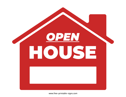 Open House Sign