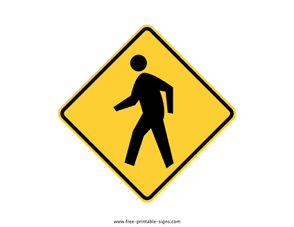 Pedestrian Crossing Sign