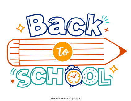 Printable Back to School PDF
