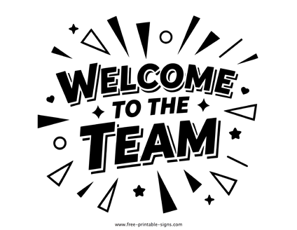 Welcome Sign for New Employee