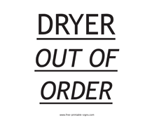 Printable Out Of Order Signs Free Printable Signs
