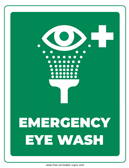 Eye Wash Sign