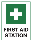 First Aid Station Sign