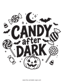 Halloween Candy Sign