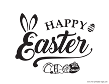 Happy Easter Sign