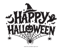 Happy Halloween Sign