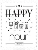 Happy Hour Sign