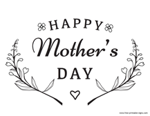 Happy Mother’s Day Sign