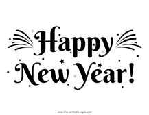Happy New Year Sign