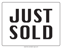 Just Sold Sign