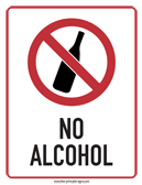 No Alcohol Sign