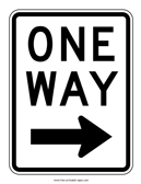 One Way Sign