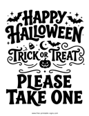 Please Take One Sign