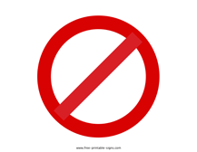 Prohibition Sign