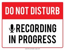 Recording Sign