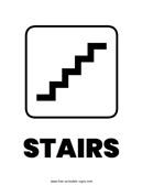 Stairs Sign