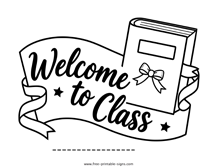Teacher Welcome Sign
