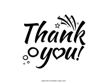 Thank You Sign