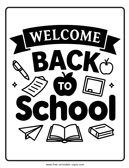 Welcome Back to School Sign